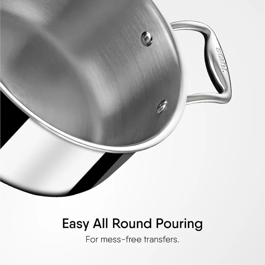 STAHL TRIPLY 24CM BRIYANI POT+LID 4124 STAHL TRIPLY 24CM BRIYANI POT+LID 4124